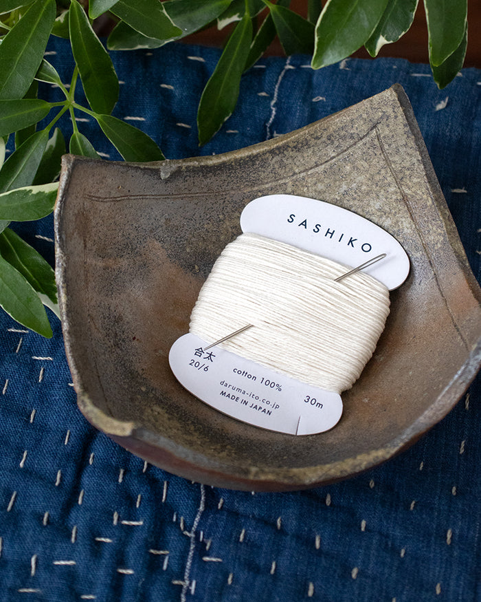 Daruma, Sashiko Thread 30m, Ecru