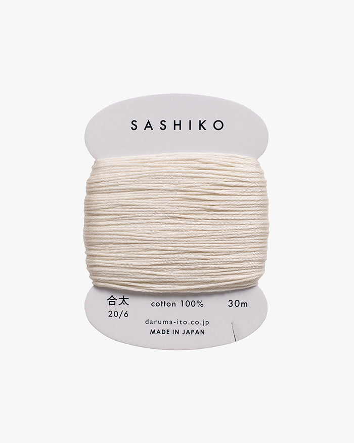 Daruma, Sashiko Thread 30m, Ecru