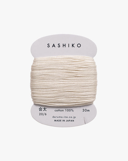 Daruma, Sashiko Thread 30m, Ecru
