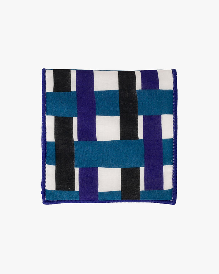 Debby Co., Towel with Pocket, Maison Blanche Collection, Blue Check