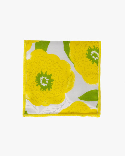 Debby Co., Towel with Pocket, Maison Blanche Collection, Yellow Peony