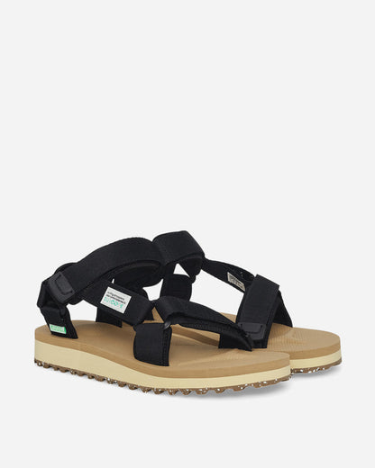 Suicoke Depa-2Cab-Eco Black X Beige Sandals and Slides Sandal OG-022-2Cab-ECO- BLB