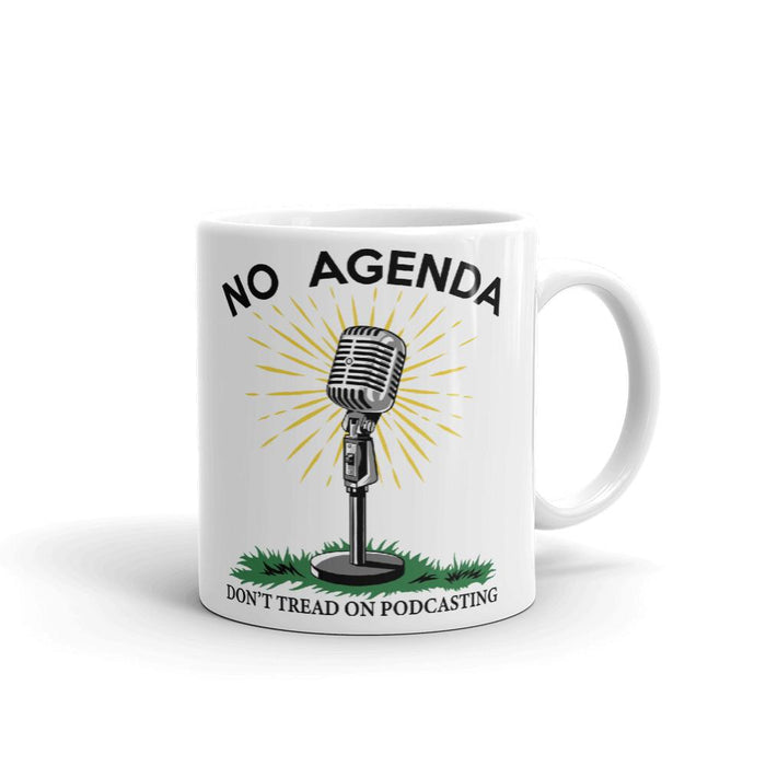 DONT TREAD ON PODCASTING - mug