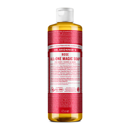 Dr. Bronner's 18-in-1 Hemp Rose Pure-Castile Liquid Soap