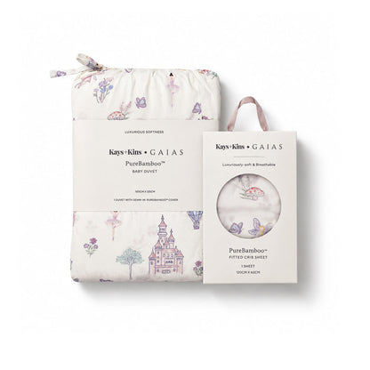 Duvet + Fitted Crib Sheet Set - Fairy Land