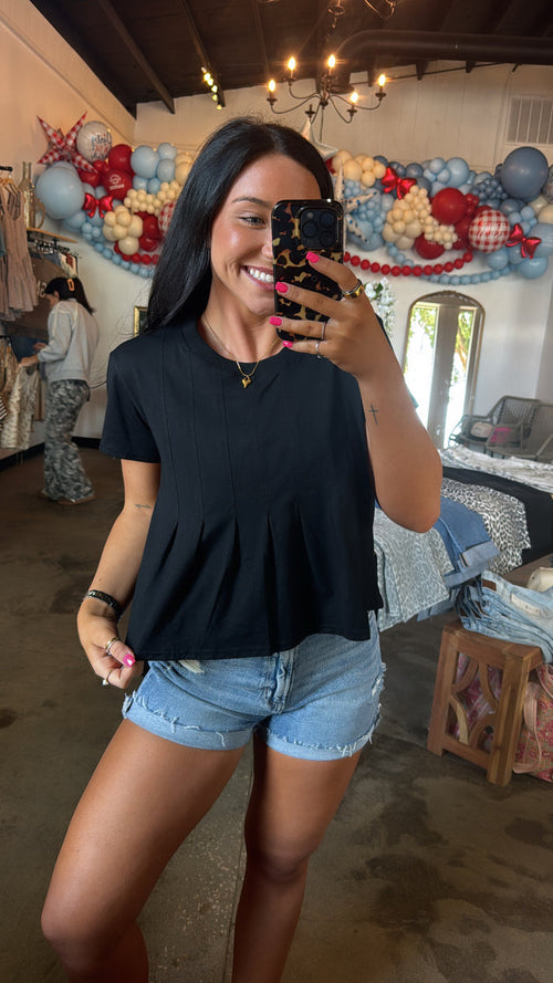 Elevated Basic Tee- black
