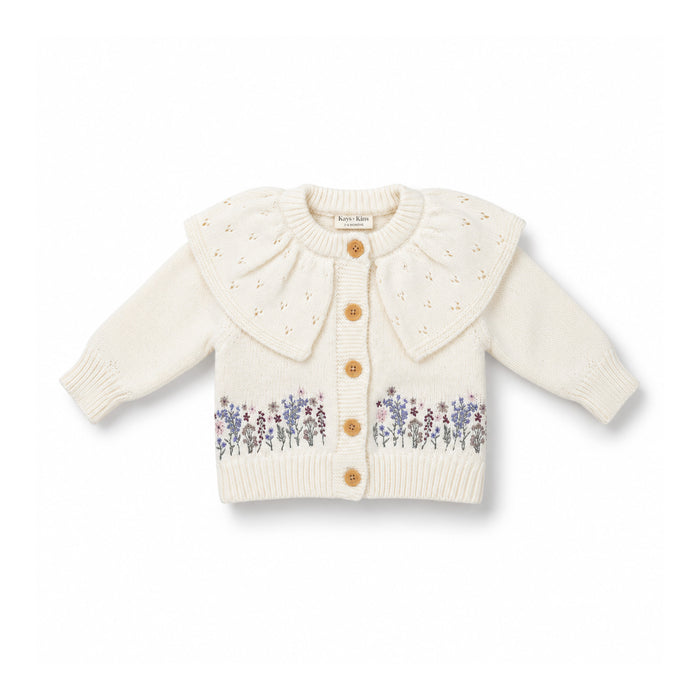 Embroidered Cardigan - Florelle