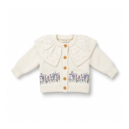 Embroidered Cardigan - Florelle