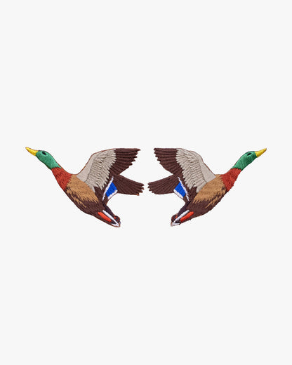 Embroidered Patch, Iron-on Applique, Mallard Duck