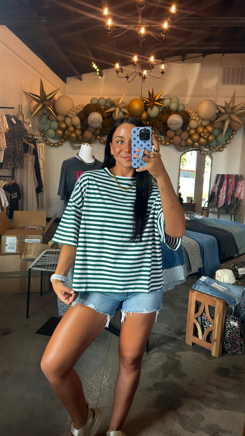 Emerald Striped Tee