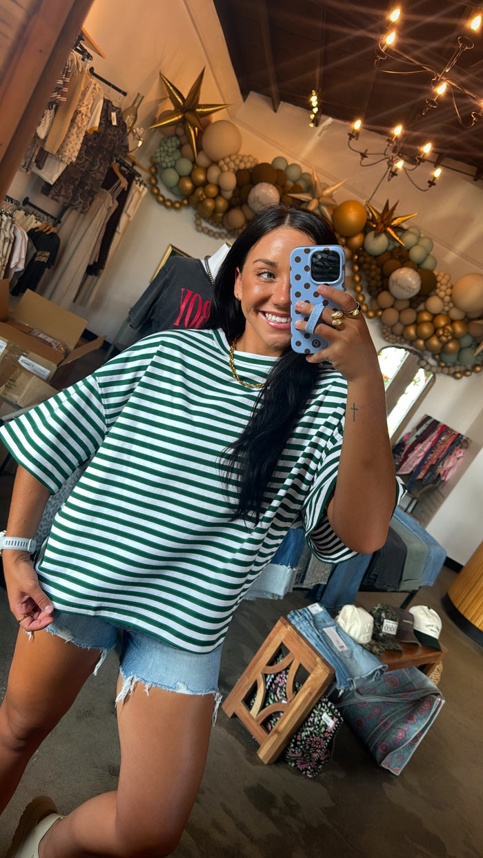 Emerald Striped Tee