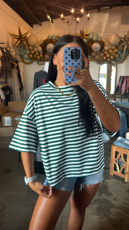 Emerald Striped Tee