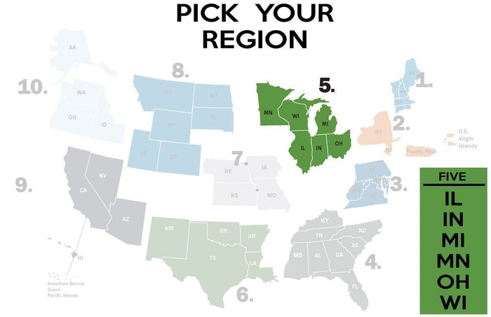 FEMA REGION FIVE - neck gaiter