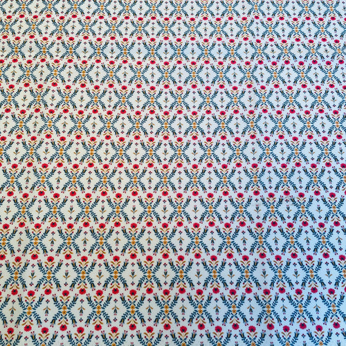 Folk Art Flowers Fabric