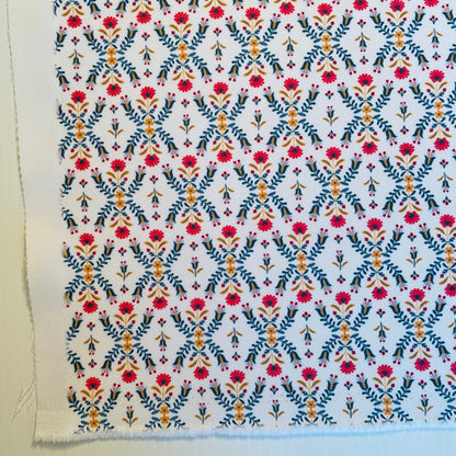 Folk Art Flowers Fabric