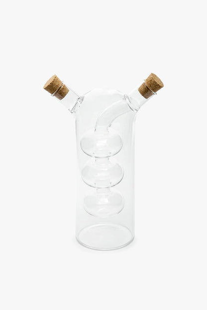 Fox Run Brands, Oil and Vinegar Glass Bottle, Bubbles, 8.5 oz