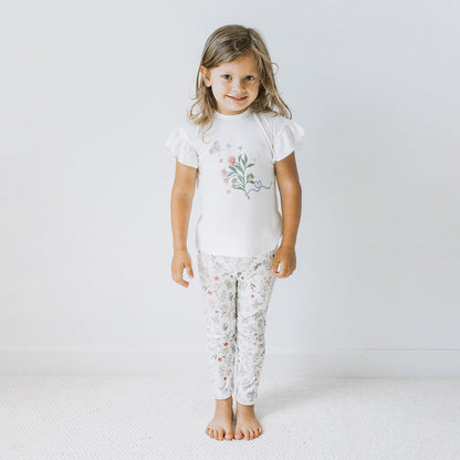 Frilled Sleeves Top + Leggings - Tenderbloom