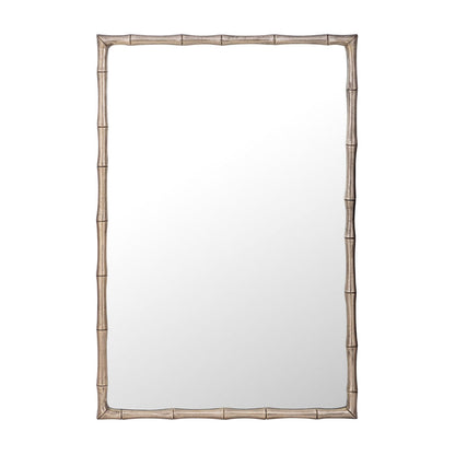 Gilded Bamboo Metal Mirror 76cm