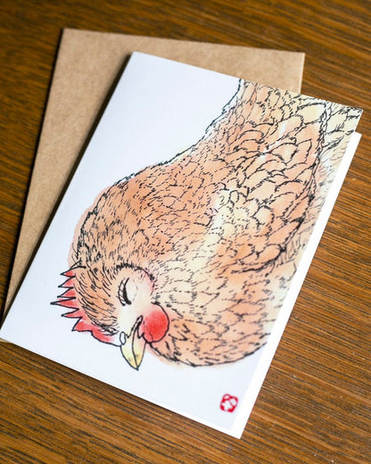 Greeting Cards, Card with Envelope, Chickens