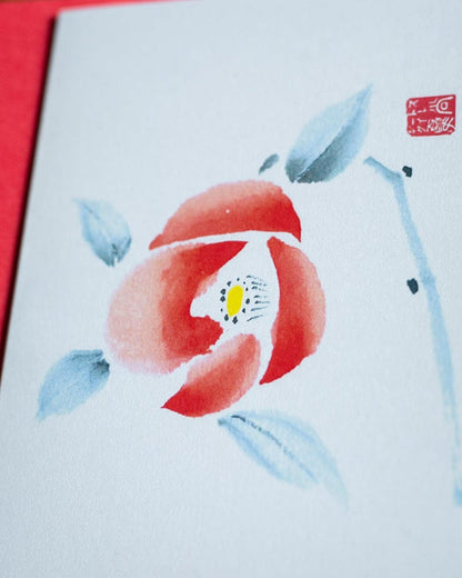 Greeting Cards, Card with Envelope, Tsubaki