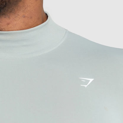 GS - Everyday Seamless Mock Long Sleeve T-Shirt - Silver Grey
