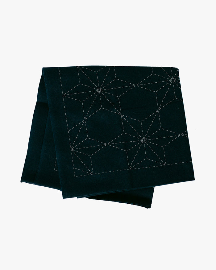 Hana-Fukin Sashiko Sampler, Kakinohana, Navy