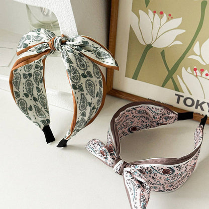Headband Satin Brwn