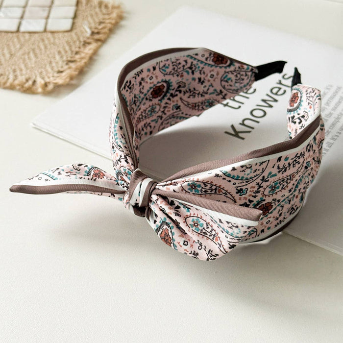 Headband Satin Brwn