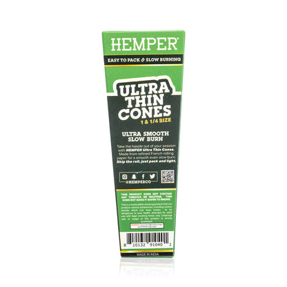 Ultra Thin Pre-Rolled Cones French Unbleached Paper - 6 Pack - 1 1/4 Size