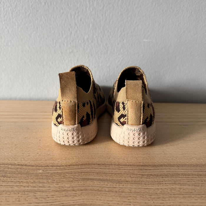 Hey Folks / Leopard knit shoes / US6