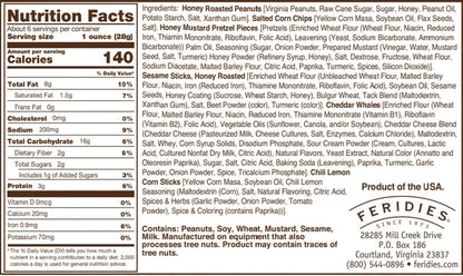 Honey Cheddar 5 O'Clock Crunch, 6oz Tin