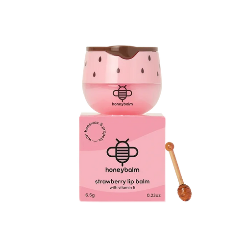 Honeybalm Strawberry pink tub with applicator