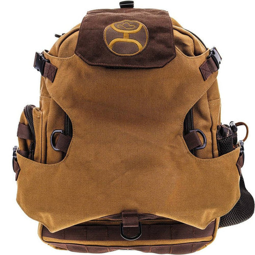 Hooey "Mule" Tan and Brown Backpack