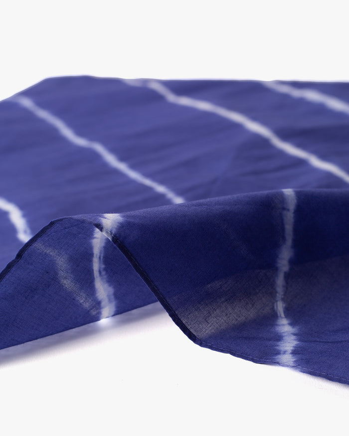 Japanese Handkerchief, Blue and White Tie Dye
