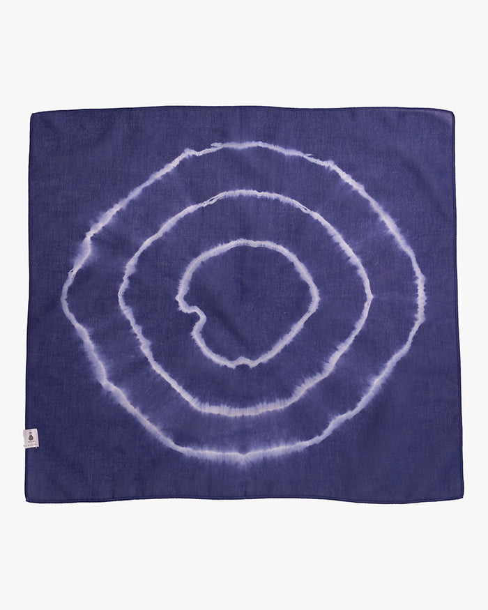 Japanese Handkerchief, Blue and White Tie Dye
