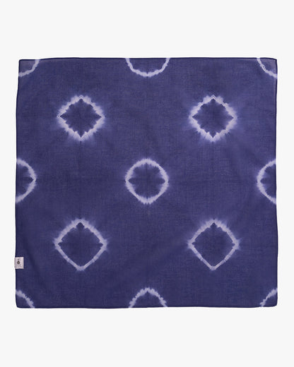 Japanese Handkerchief, Blue and White Tie Dye