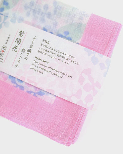 Japanese Handkerchief, Classic, Fushiito, Hydrangea