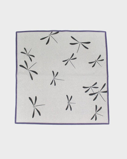 Japanese Handkerchief, Classic, Shofu, Purple & Charcoal Tonbo