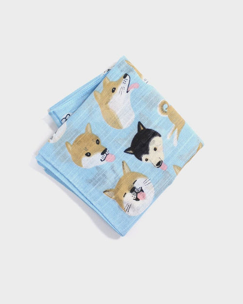 Japanese Handkerchief, Classic, Yoko Matsumoto, Shiba Inu