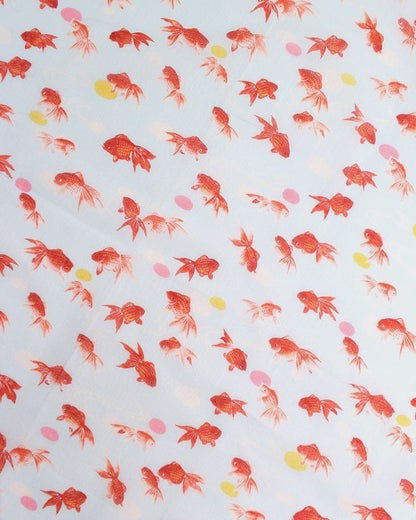 Japanese Handkerchief, Classic, Yonagado, Goldfish