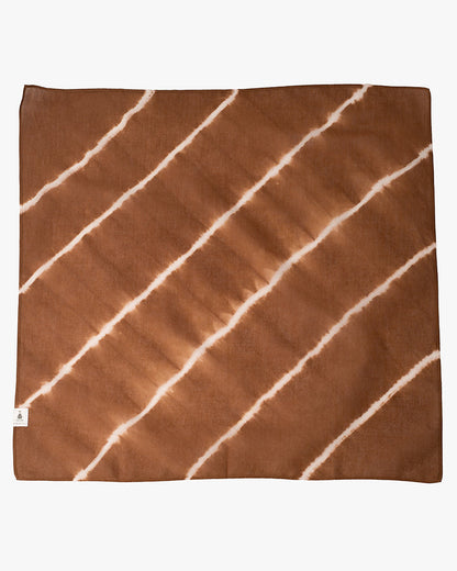 Japanese Handkerchief, Rust and White Tie Dye