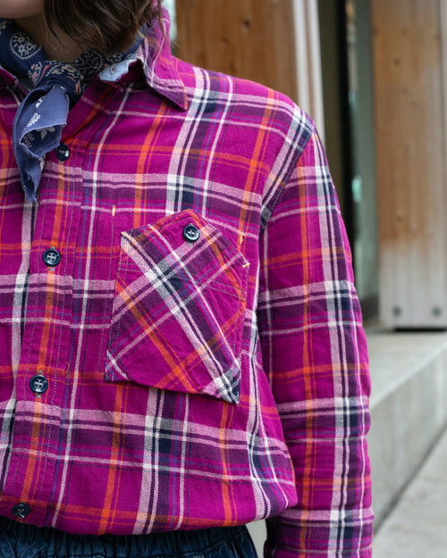 Japanese Repro Shirt, M, Gaijin Made, Magenta Plaid