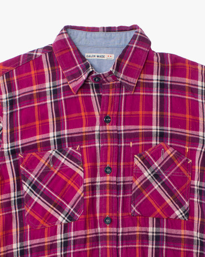 Japanese Repro Shirt, M, Gaijin Made, Magenta Plaid