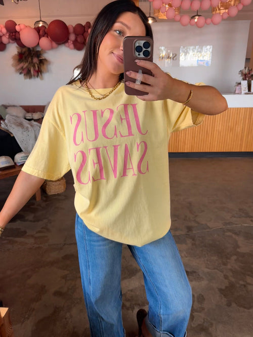 Jesus Saves Graphic Tee