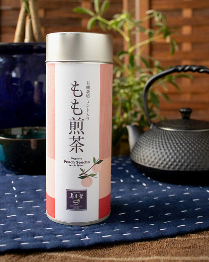 Jugetsudo Peach Sencha w/ Mint Loose Leaf 40g