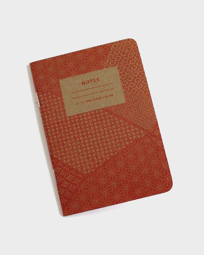 Katazome Pattern Notebook, Set of 3