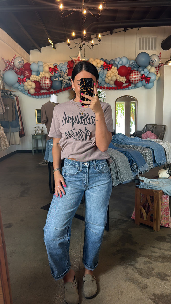 Kate High Rise Barrel Jeans