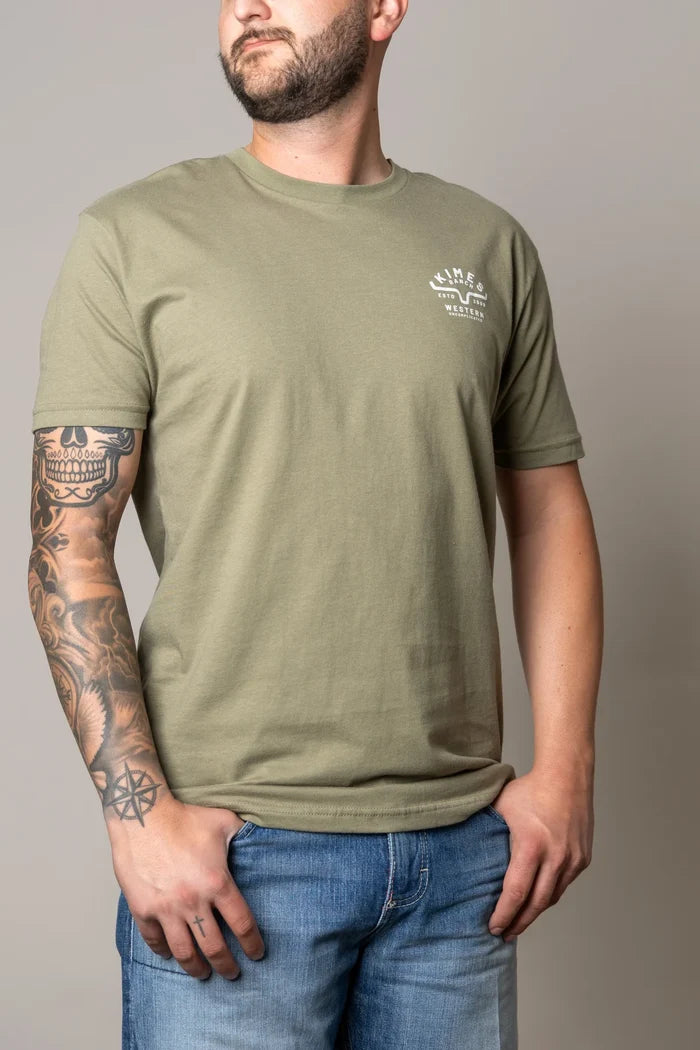 Kimes Ranch Grandview T-Shirt in Light Olive
