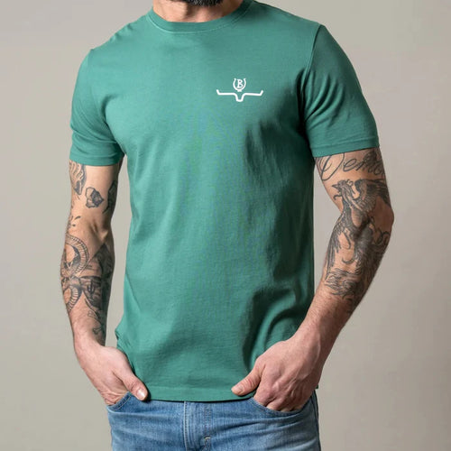 Kimes Ranch Lucky B Sun Had Just Risen T-Shirt in Green