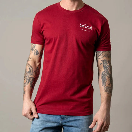 Kimes Ranch Old West T-Shirt in Cardinal